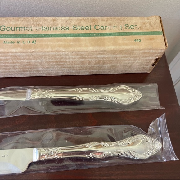 Princess House Stainless Steel Carving Set In Box - Picture 5 of 10